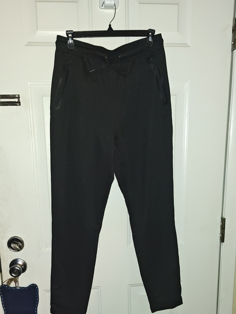 Men's Black Drawstring Jogger Pants